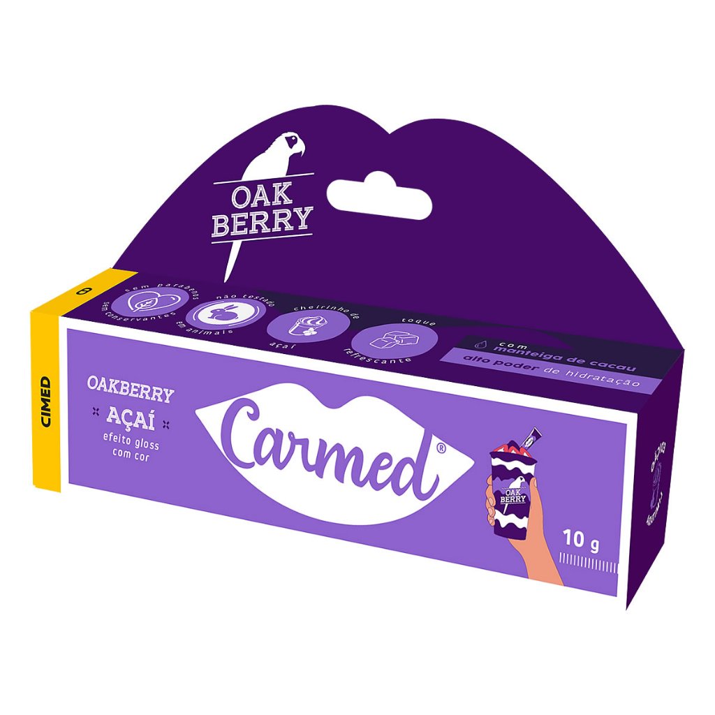 Imagem Hidratante Labial Carmed Açai Oakberry 10g