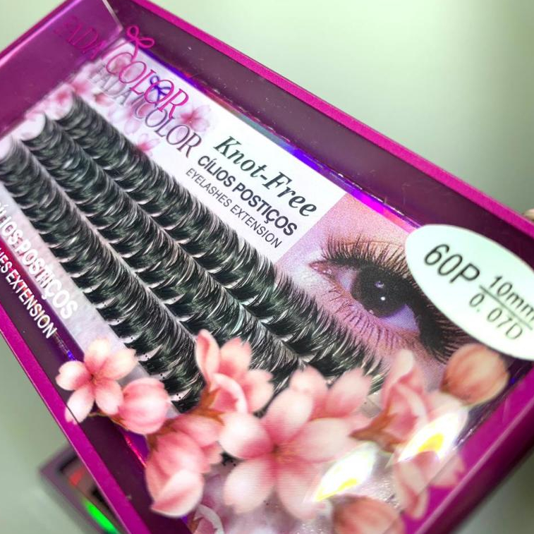 Cílios 60p Fada Color/Laganaku em Oferta na Shopee