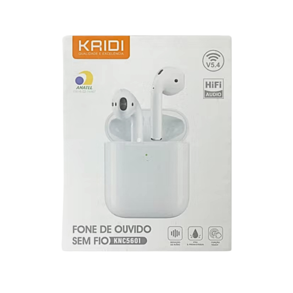 Lançamento Fone ORIGINAL Kaidi KNC5601 De Ouvido Bluetooth 5.4 TWS Touch (TOCA 6H SEGUIDAS)