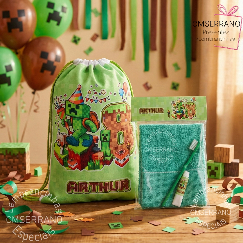 Kits Personalizado lembrancinha Festa Pijama Mochila Mascara Dormir Escova Toalhinha Kit Higiene