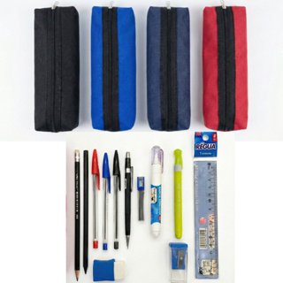 Kit Escolar Pop Completo Itens – Estojo com Materiais Essenciais para Escola e Escritório Lapiseira Corretivo Caneta em Oferta na Shopee