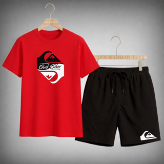 Conjunto Masculino Camiseta + Short Estilo Casual Moderno em Oferta na Shopee