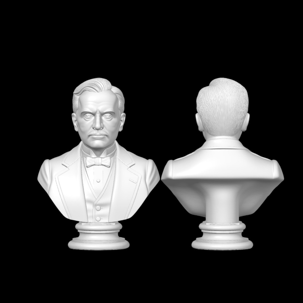 Busto Carl Gustav Jung Escultura Impressa Em 3D Arte Psicologia