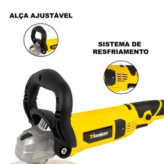 Politriz Profissional 180mm 1200W - 220V – Titanium Platina em Oferta na Shopee
