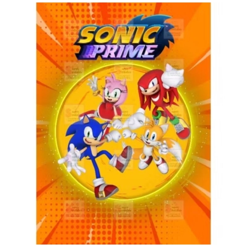 Adesivo de Caderno Sonic Decoração para Caderno e para seu quarto