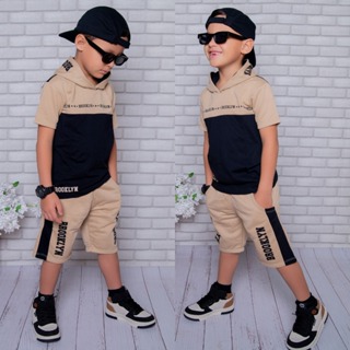 Conjunto Infantil Menino Lançamento  Verão Camisa 100% Algodão e Bermuda  Veste do 2 ao 14 anos em Oferta na Shopee
