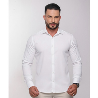 Camisa Social Slim Fit Manga longa Masculina Passa Fácil Super Oferta Envio Imediato em Oferta na Shopee