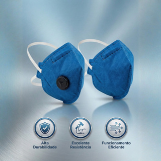 Kit 10 Máscaras PFF2 EPI Válvula Alta Proteção Respiratória Uso Profissional em Oferta na Shopee