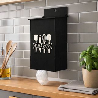 Puxa Saco Parede Mdf Organizador De Sacolas Cozinha em Oferta na Shopee