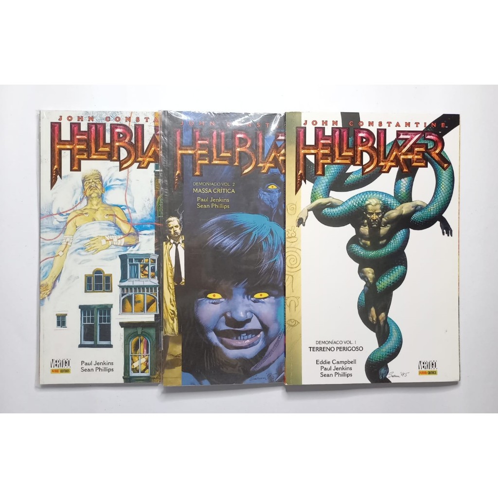 John Constantine Hellblazer Demoniaco 1 2 3 Panini 2016 Excelentess Capa Cartonada