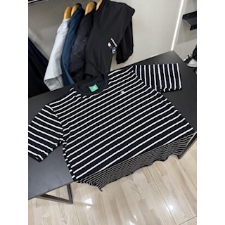 Camisa..Listrada..Preta..Branca..Masculina