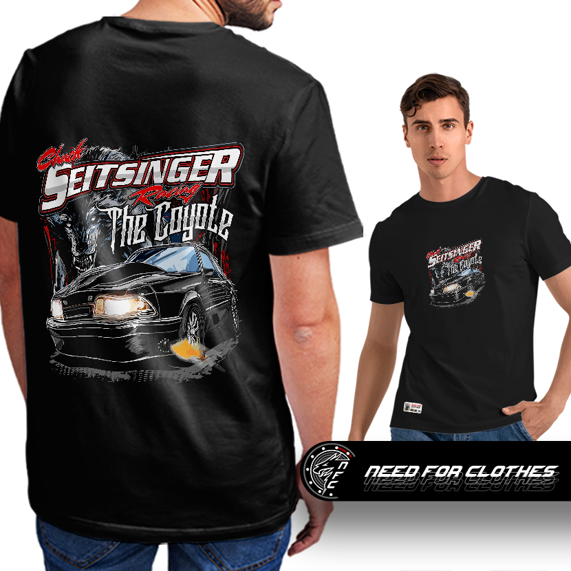 Camiseta Chuck Seitsinger The Lizard Street Outlaws Drag Racing No Prep