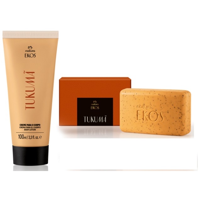 Natura Ekos Kit Hidratante Corporal 100ml + Sabonete Esfoliante Tukumã 100g