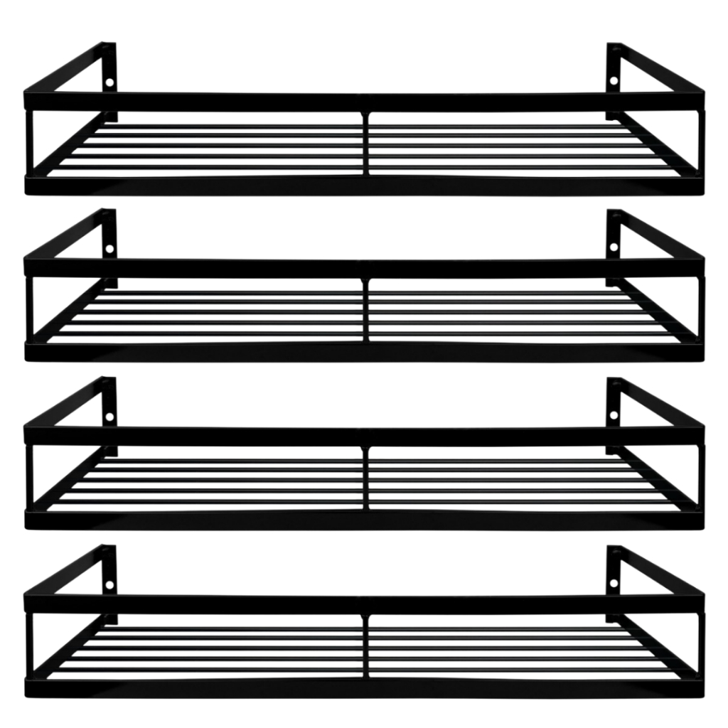 Kit 4 Suporte Porta Vaso de Planta Parede Prateleira de Aço Floreira Jardim em Oferta na Shopee