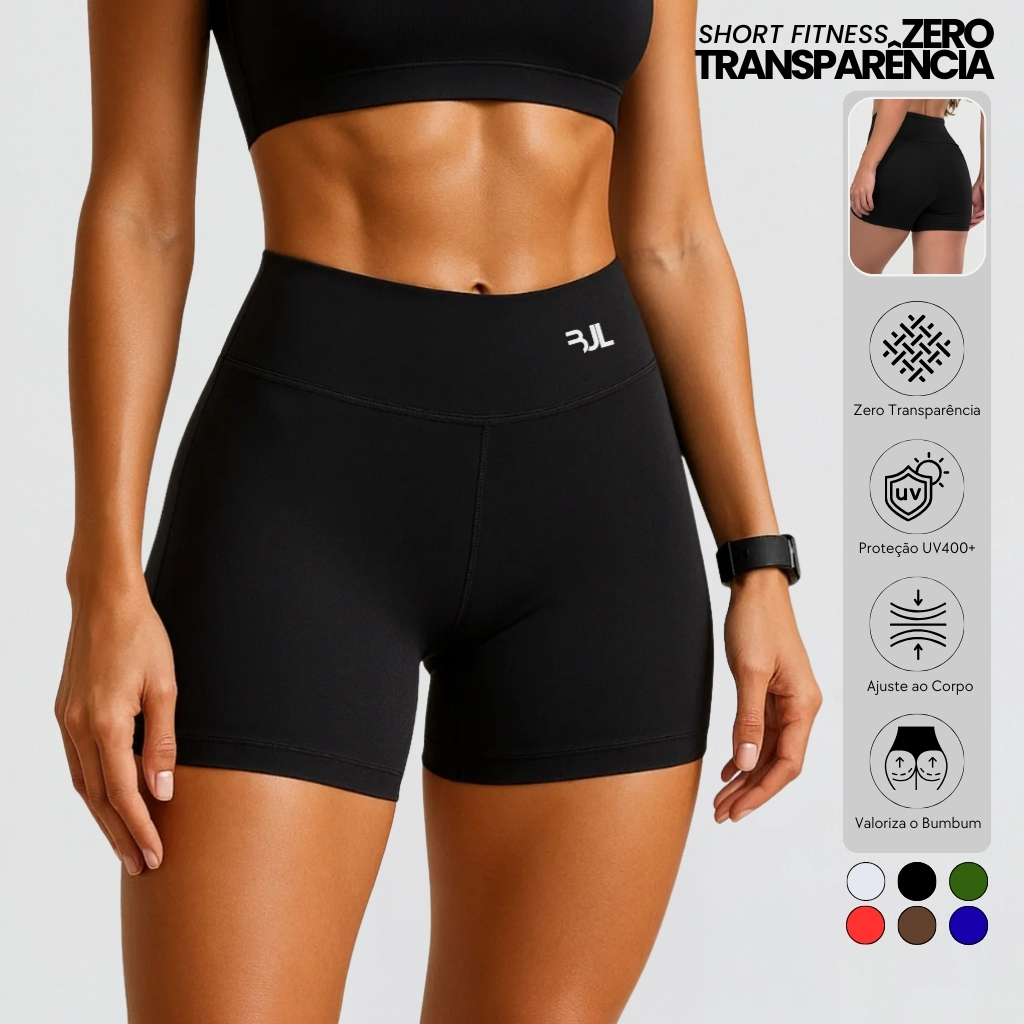 Short Corrida Fitness ZERO TRANSPARÊNCIA Academia Suplex Premium Treino Musculação Crossfit