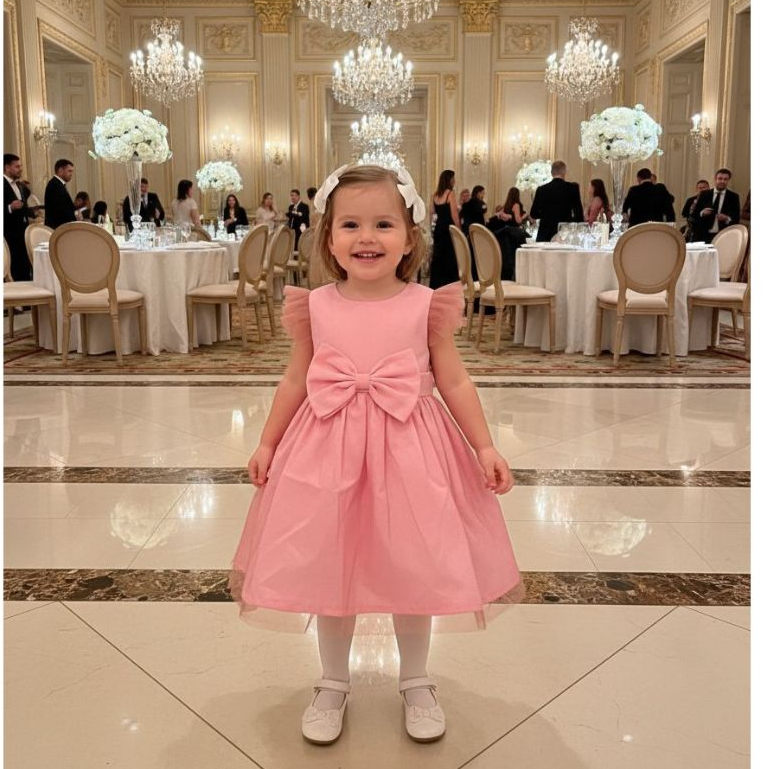 Vestido Infantil Vermelho, Rosa, Verde, Lilas Luxo Festa com detalhes em Tule em Oferta na Shopee