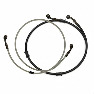 Flexível De Moto Malha De Aço Aeroquip Várias Medidas Cabo Flexível Reforçado Dianteiro Universal