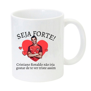 Caneca Seja Forte - Cristiano Ronaldo em Oferta na Shopee