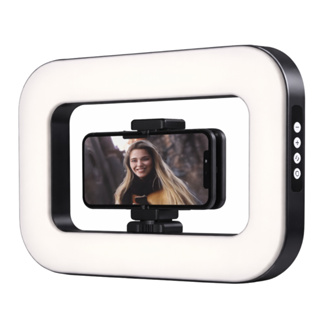 Ring Light Portátil Retangular Com Suporte Para Celular Led Gravações E Videochamadas Tik tok em Oferta na Shopee