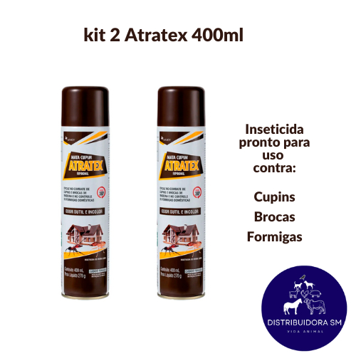 Atratex Mata Cupim 400ml - kit com 2 unidades