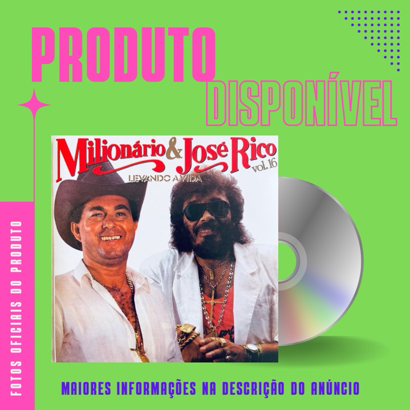 CD MILIONÁRIO E JOSÉ RICO - LEVANDO A VIDA VOLUME 16