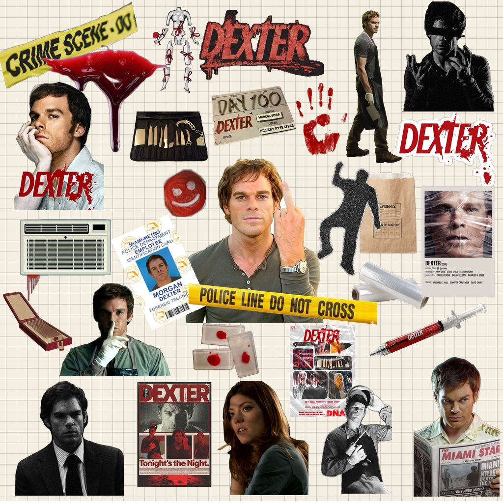 Kit 30 Adesivos Dexter Morgan série criminal Vinil À Prova d'água para Kindle Garrafa notebook Scrapbook caderno