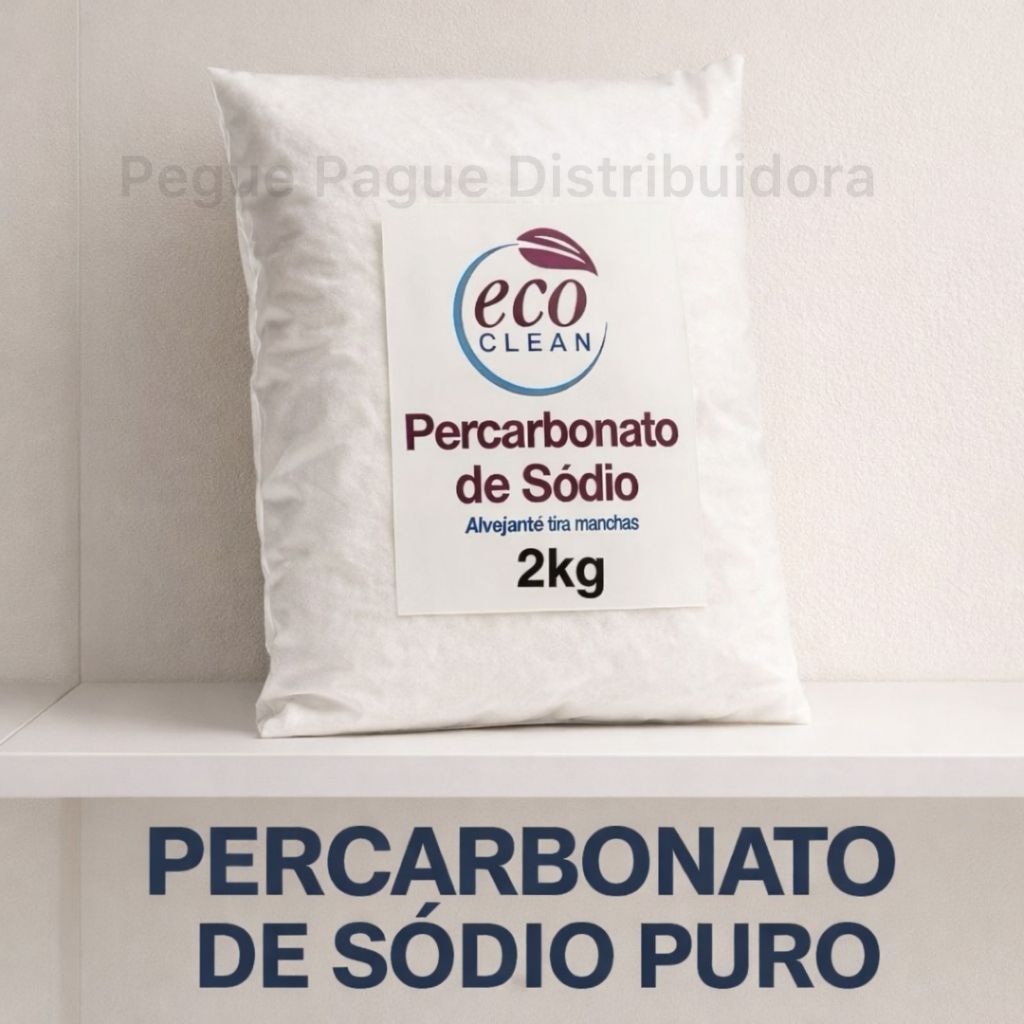 Percarbonato 100% Puro Eco Clean 2KG limpeza em geral, clareador de roupas Premium 2KG,1KG,500G em Oferta na Shopee
