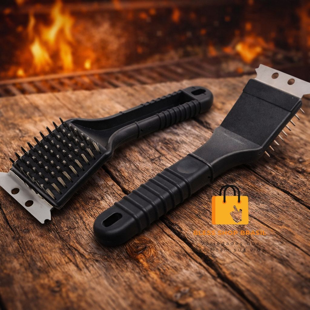 Escova Para Grelha Cerdas de Aço Original Line Limpa Grelha de Churrasqueira em Oferta na Shopee