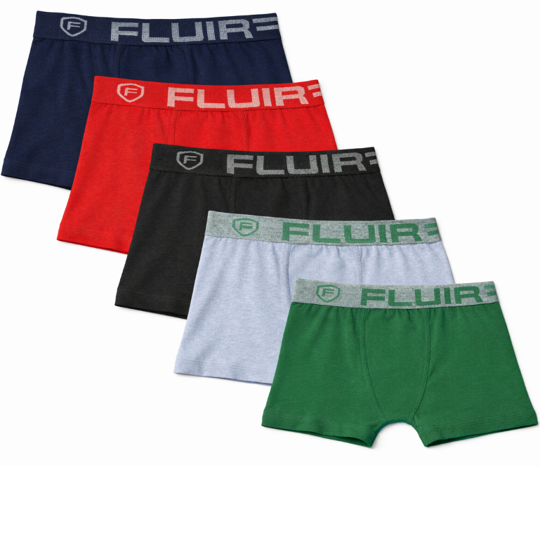 Kit 10 ou 5 Cuecas Boxer Infantil Algodão Cotton Conforto Diário