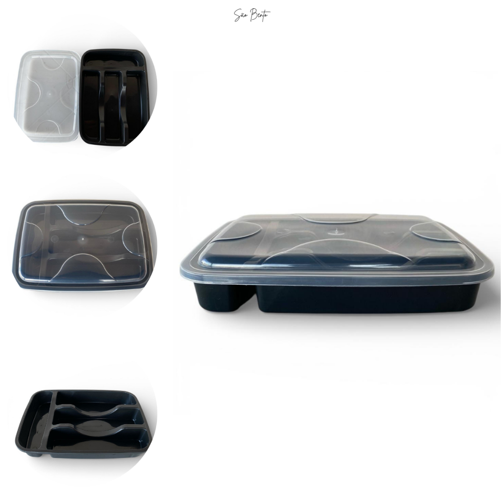 OFERTA Porta Talher Gaveta com Tampa 4 Divisórias Preto - Organizador de Cozinha Resistente em Oferta na Shopee