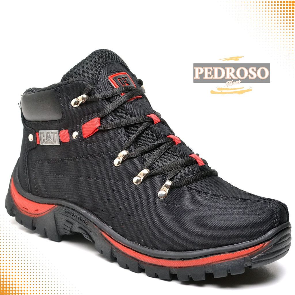 Coturno Bota Adventure  Masculino Lona Reforçada Sola Colada e Costurada Oferta em Oferta na Shopee