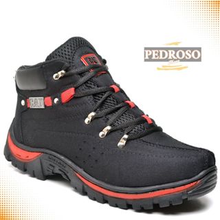 Coturno Bota Adventure  Masculino Lona Reforçada Sola Colada e Costurada Oferta em Oferta na Shopee