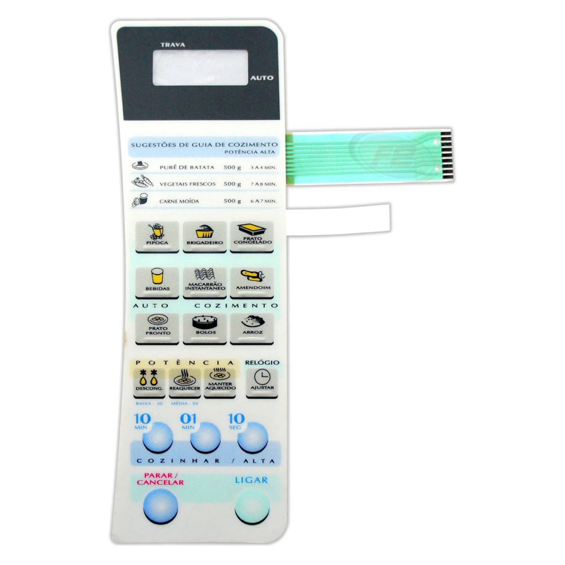 MEMBRANA COMPATIVEL MICROONDAS PANASONIC NNS50BH - NNS 50 BH - ALTO RELEVO