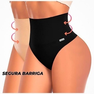 Kit 3 calcinhas com modeladoras (fitness) - cinta modeladora-cintura alta pós cirúrgico cintura alta-