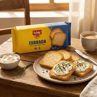 Torrada Sem Glúten e Sem Lactose Vegana 87g - Schar em Oferta na Shopee