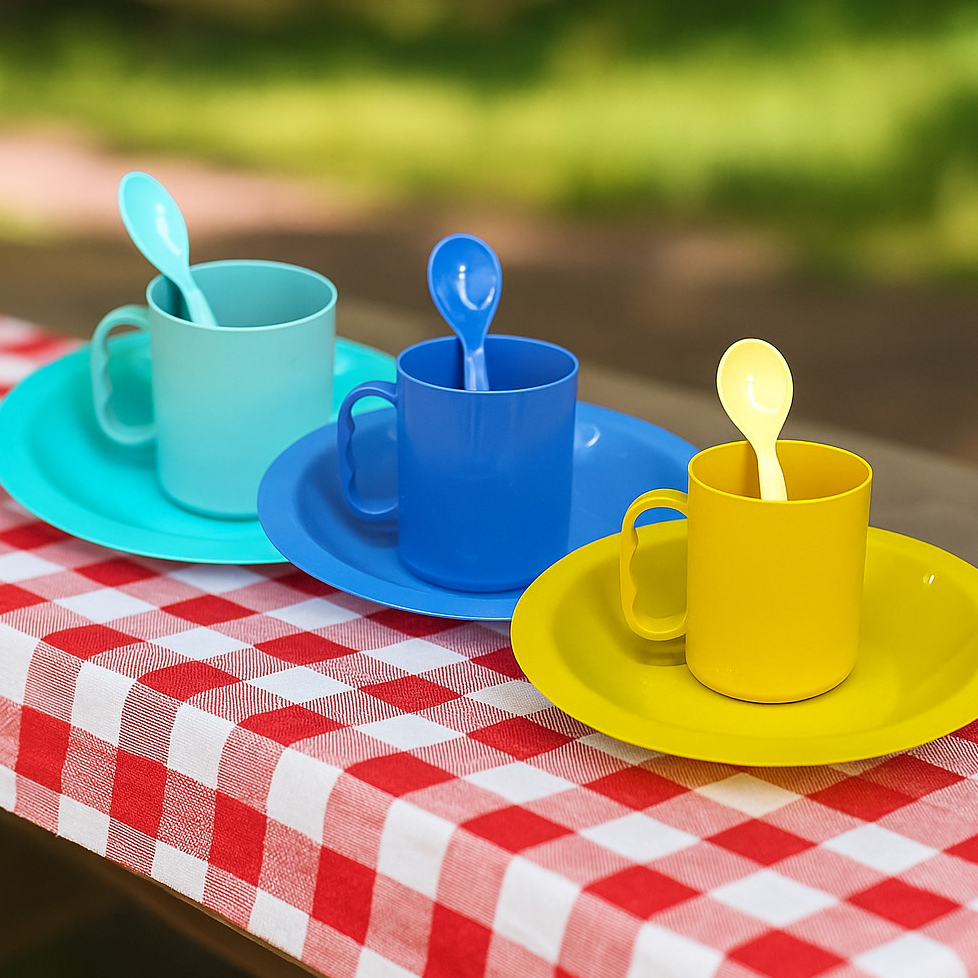 3 Kits refeição resistente colher caneca prato fundo reforçado microondas colorido autista criança