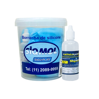 Borracha de Silicone com Catalisador -  Siqmol 6020 - 1Kg em Oferta na Shopee