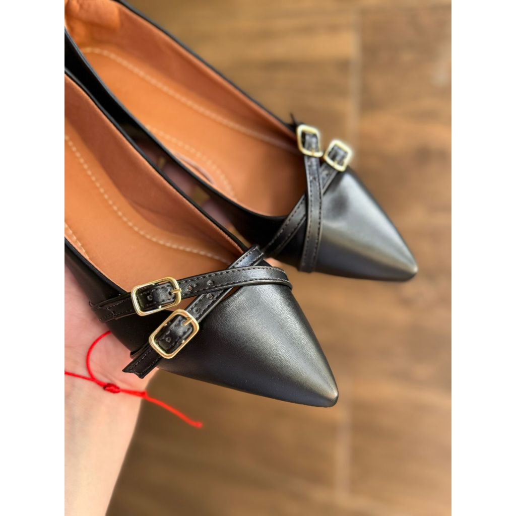 Sapatilha Feminina Bico Fino Rasteira Atacado S052