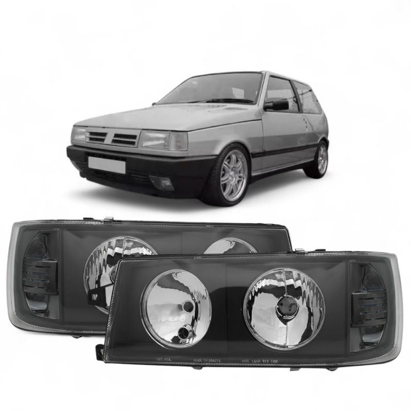 Farol Com Pisca Foco Duplo Uno Fiorino 91 92 93 94 95 96 97 98 99 2000 2001 2002 2003 em Oferta na Shopee