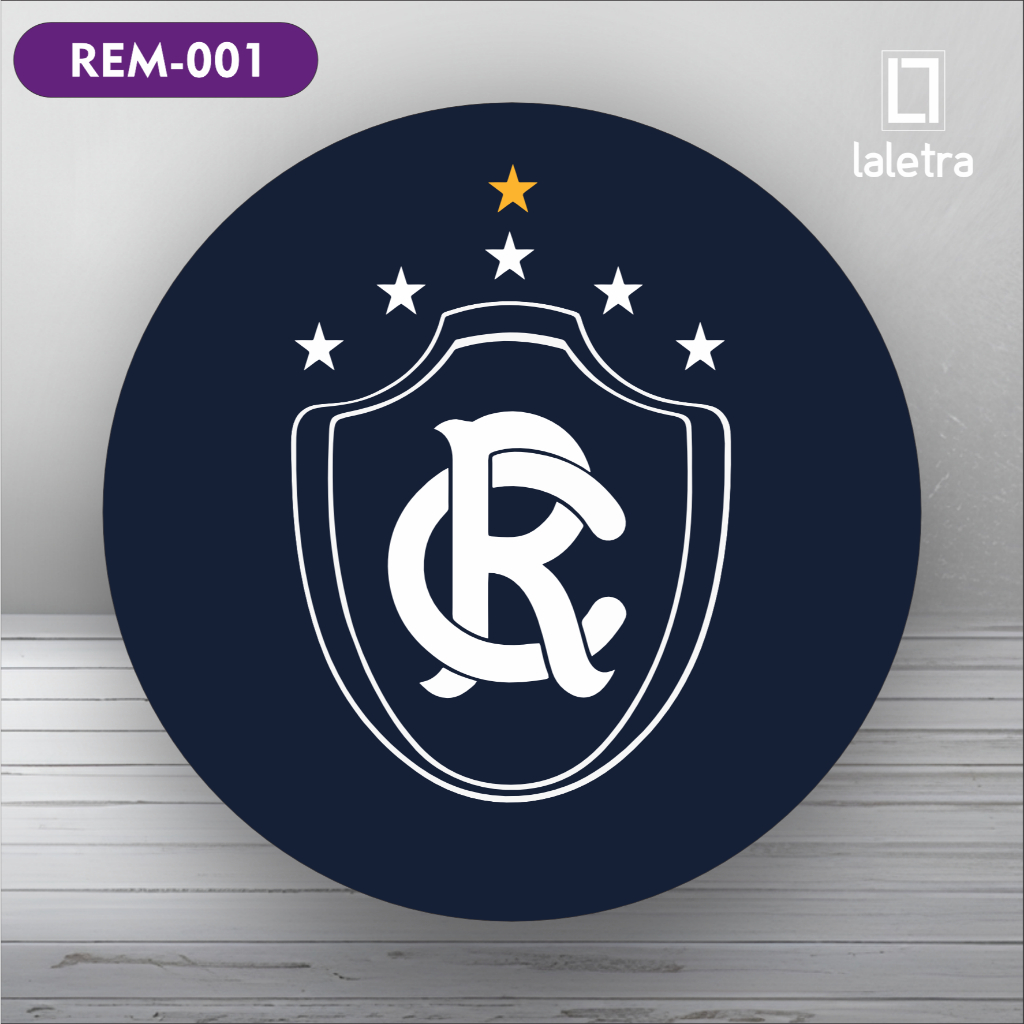 Capa Painel Redondo de Festa Veste Fácil Sublimados Tema Clube do Remo Decoração Exclusiva.