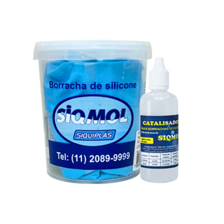 Borracha de Silicone com Catalisador  - Siqmol 6028 - 1Kg em Oferta na Shopee