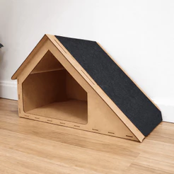 Casinha Gato Tóca Rampa Casa Caminha Pet Arranhador Carpet Luxo