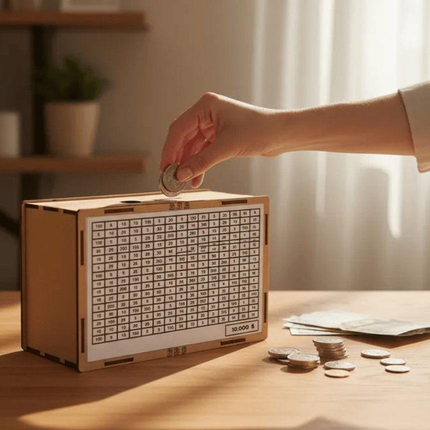 Cofre Woodbox 10Mil Caixa de Dinheiron Mdf Cru Desafio Japonês em Oferta na Shopee