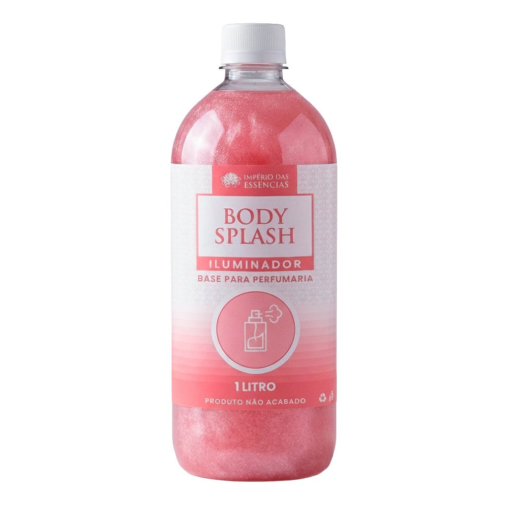 Base Perfumaria Body Splash Suspensivo Rose Gold 1l Efeito Glow
