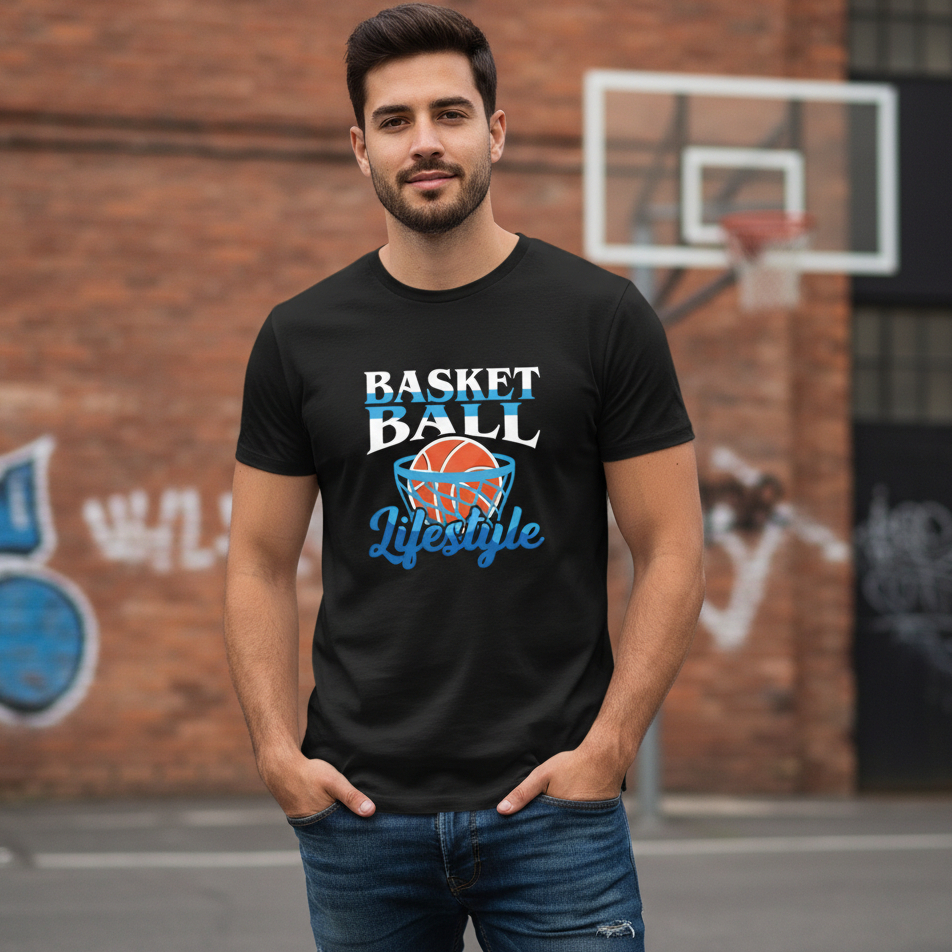 Camiseta Basquete Lifestyle Camisa NBA Algodão Unisex Manga Curta Casual Esporte Basket Ball