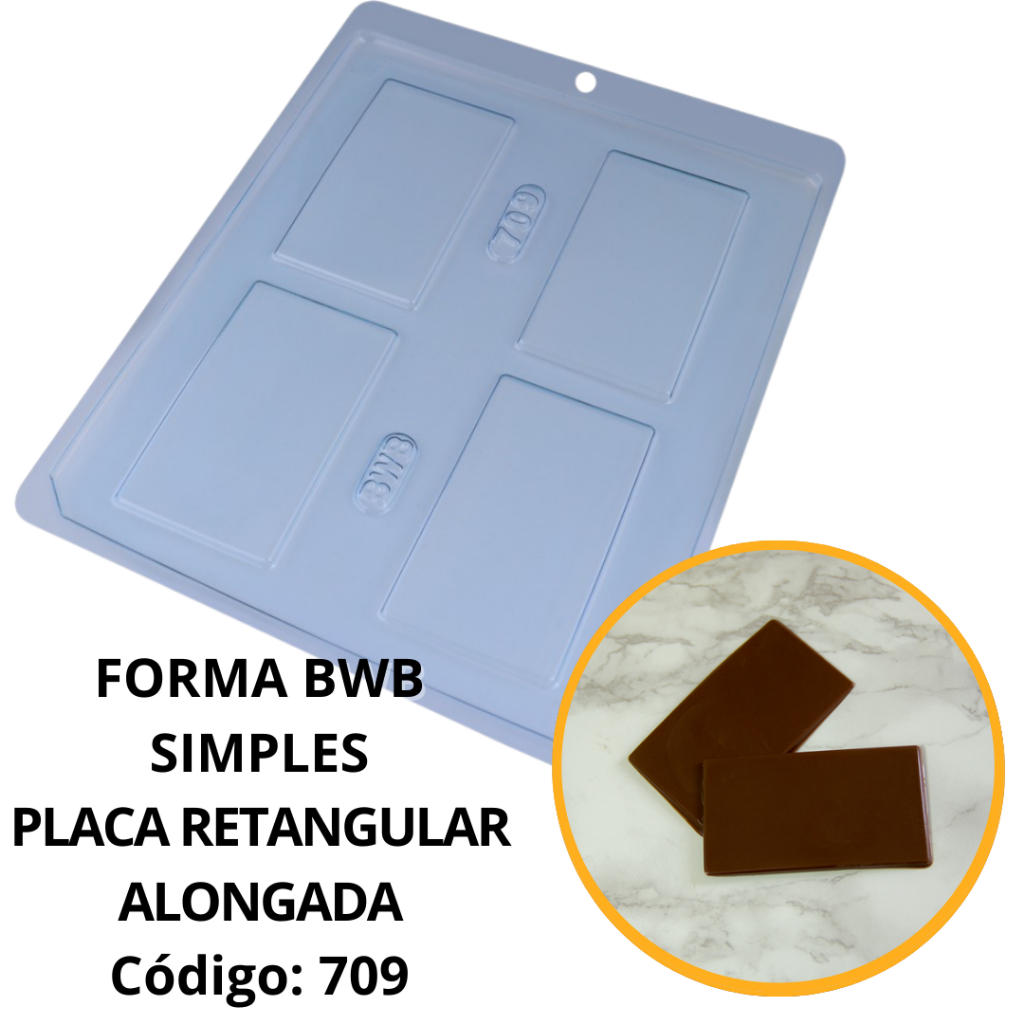 1~10 Forma Simples Placa Retangular Alongada 709 (E1) em Acetato BWB Para Bombom e Doces em Oferta na Shopee