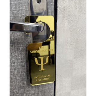 Placa de Maçaneta Em Atendimento Profissão em Acrílico para Porta em Oferta na Shopee