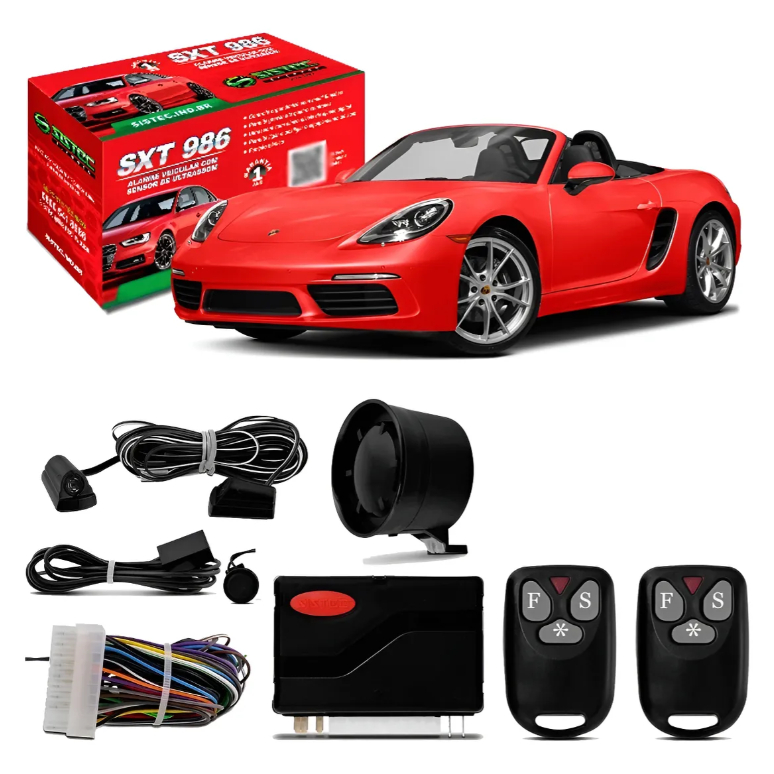 Alarme Carro Automotivo Universal 2 Controles Completo Top em Oferta na Shopee