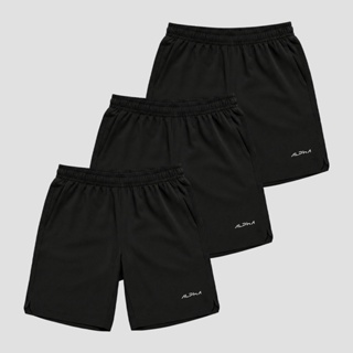 Kit 3 Bermudas Dry Basic Academia Esporte Alpha Co em Oferta na Shopee