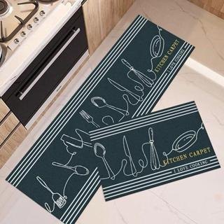 Jogo de Cozinha 02 Peças Tapetes Estampados Base Antiderrapante OFERTA em Oferta na Shopee